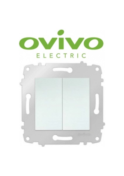 Beyaz Komutatör Anahtar Çerçevesiz Grano - Priz ve Anahtar Için Uyumlu Çerçeve