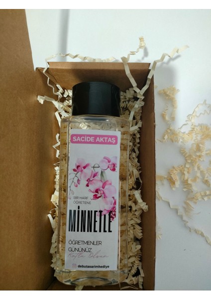 Öğretmenler Günü Hediyesi – Isme Özel 200 ml Hediyelik Kolonya (Özel Hediye Kutulu) Minnetle Model fiyatları