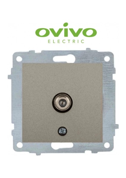 Antrasit Tv Prizi F Konnektörlü Çerçevesiz Grano - Priz ve Anahtar Için Uyumlu Çerçeve fiyatları