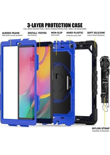 Samsung Galaxy T290 Tab A 8 Kılıf Pars Tablet Kapak - MAVI-(5796) - ?90?56E8-0G2890 fırsatları