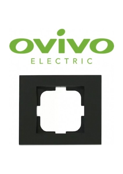 Metalik Siyah Tekli Çerçeve Grano - Priz ve Anahtar Için Uyumlu Çerçeve fiyatları