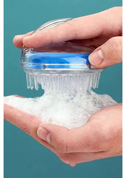 Saç Masaj Tarağı Yumuşak Silikon Dişli Saç Derisi Masaj Şampuan Duş Fırçası Bakım Fırçası