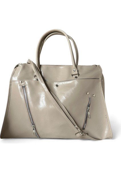 Fermuar ve Kemer Detaylı Omuz Çantası Stella