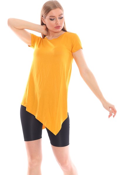 Çapraz Kesim Viskon Kumaş Casual Beyaz Tunik fiyatları