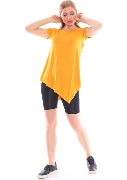 Çapraz Kesim Viskon Kumaş Casual Beyaz Tunik modelleri