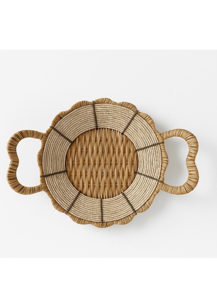 Yuvarlak Hasır Ekmek Sepeti-24 cm x 7 cm fırsatları