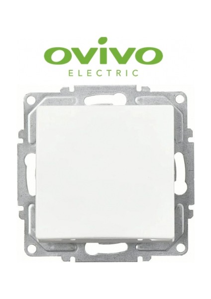 Beyaz Tekli Anahtar Çerçevesiz Grano - Priz ve Anahtar Için Uyumlu Çerçeve