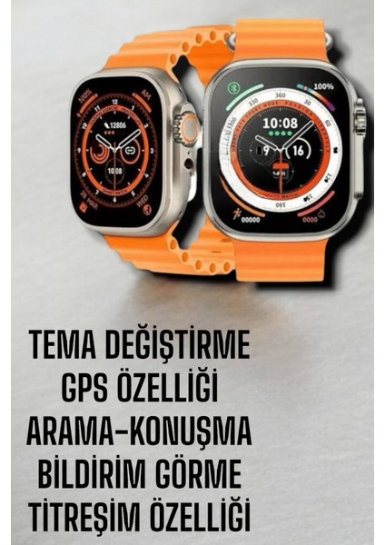 Suya ve Toza Dayanıklı 45 mm Akıllı Saat Bildirim ve Cevapsız Çağrı Görüntüleme fiyatları