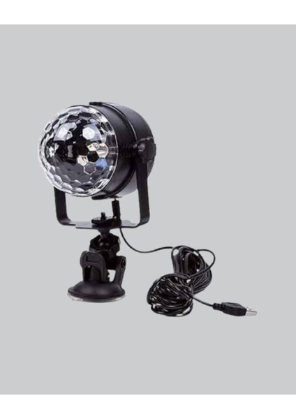 Ritme Duyarlı LED Disko Topu – Renkli Işık Gösterili Parti Lambası - M813K739-R65813 fırsatları