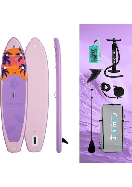 Island Expoler Şişme Sup Board/stand Up Paddle Board 335X85X15 cm Mor fiyatları