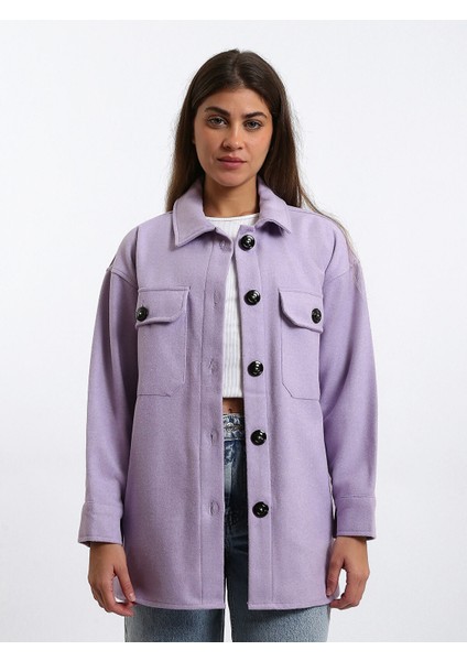 Yeni Sezon Oversize Kadın Oduncu Gömlek Ceket