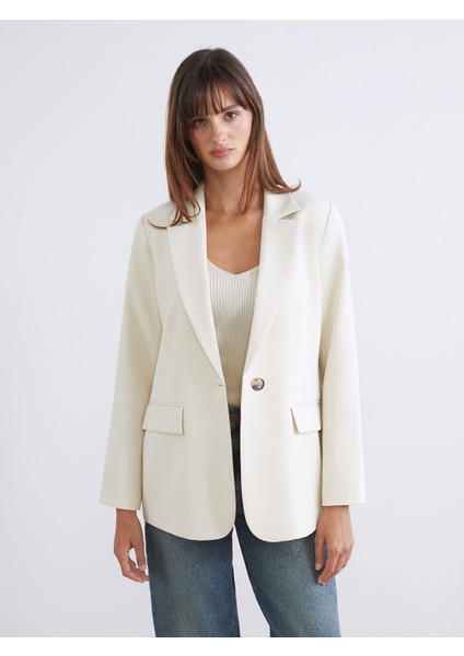 Yeni Sezon Krep Kadın Blazer Ceket