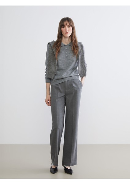 Yeni Sezon Loose Fit Kadın Pileli Pantolon