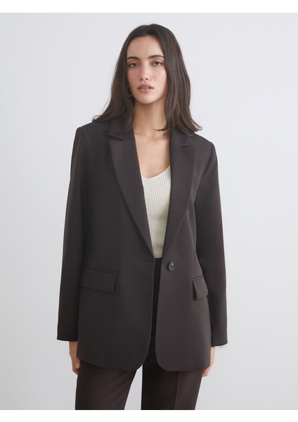 Yeni Sezon Krep Kadın Blazer Ceket