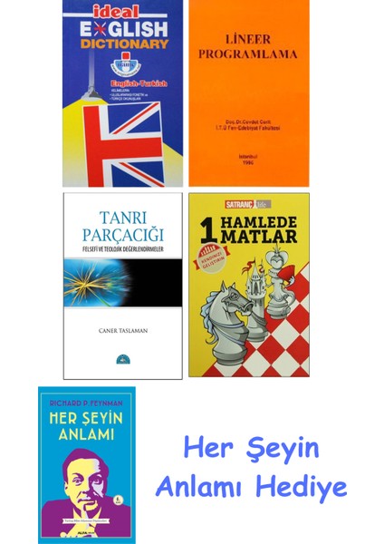Ideal English Dictionary + Lineer Programlama + Tanrı Parçacığı + 1 Hamlede Matlar + Her Şeyin Anlamı