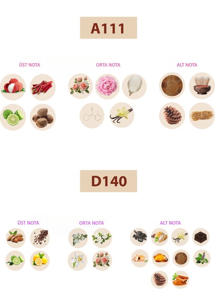 Bacera A111 Floral Kadın Parfüm 50ML Edp D140 Oriental Kadın Parfüm 50ML Edp fiyatları