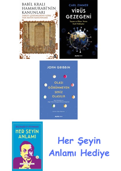 Babil Kralı Hammurrabi'nin Kanunları + Virüs Gezegeni + Olası Görünmeyen Sekiz Olasılık + Her Şeyin Anlamı