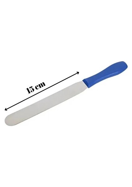Düz Pasta Sıvama Paleti Spatulası 15 cm Palet Bıçak