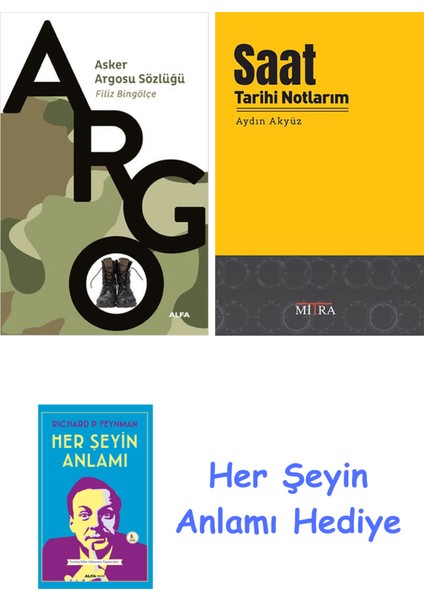 Asker Argosu Sözlüğü + Saat Tarihi Notlarım + Her Şeyin Anlamı