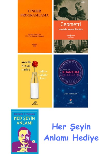Lineer Programlama + Geometri + Annelik Kutsal Mıdır? + Herkes Için Kuantum Bilgisayım + Her Şeyin Anlamı