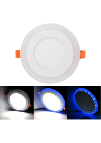 Adet Çift Renkli Hero LED Panel 6+3 Watt 14,5 cm Mavi - Beyaz Iki Renkli Tavan Spot Lambası fırsatları