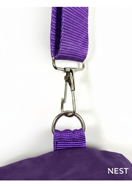 Ayarlanabilir Günlük Mor Bel Çantası, Omuz Çantası