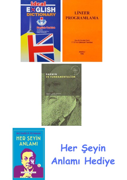 Ideal English Dictionary + Lineer Programlama + Darwin ve Fundamentalizm + Her Şeyin Anlamı