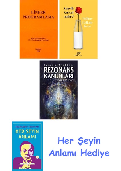 Lineer Programlama + Annelik Kutsal Mıdır? + Rezonans Kanunları + Her Şeyin Anlamı