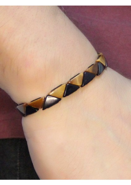 Doğal Kuka Ağacı Erkek Asansörlü Ayarlanabilir Bileklik EUB114