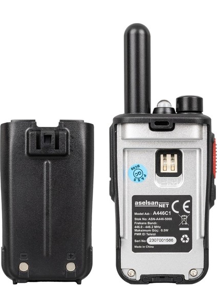 A446C1 Tekli 16 Kanal 10KM Pmr 446 Telsiz modelleri