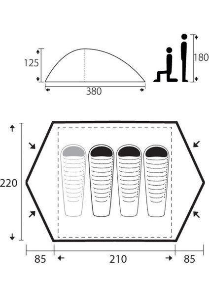 Magnum 3 Kişilik 4 Mevsim Çadır modelleri