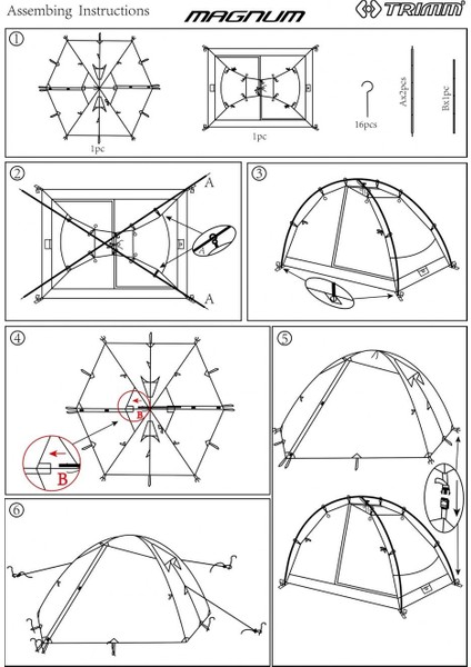 Magnum 3 Kişilik 4 Mevsim Çadır fırsatları