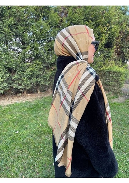 Kaşmir Ipek Kışlık(Kalın) Burberry Desen Şık Şal fiyatları
