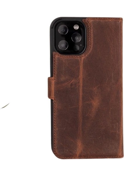 Apple iPhone 11 Pro Max Uyumlu Deri Cüzdanlı Kılıf Rfıd G2 Kahve modelleri