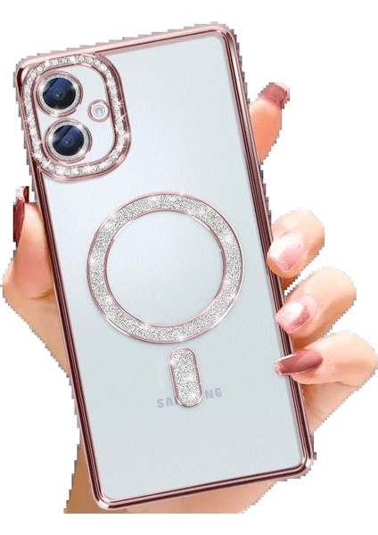 Samsung Galaxy A06 Joke Simli Magneticsafe Kılıf - PEMBE-(5796) - M197K550-R84197 fiyatları