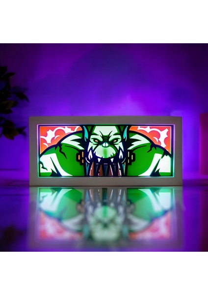 Ork Savaşçısı LED Işık Kutusu 💚⚔️