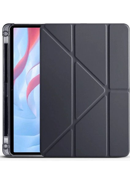 Huawei Honor Pad X9A Kalemlikli Mars Tablet Kılıfı - GRI-(5796) - ?03?96E9-6G6703