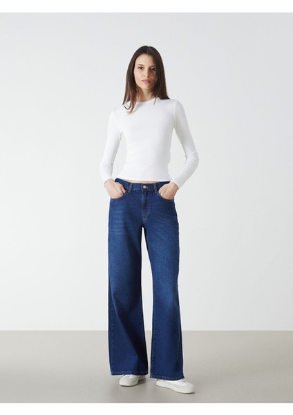 Yeni Sezon Wideleg Kadın Jean Pantolon