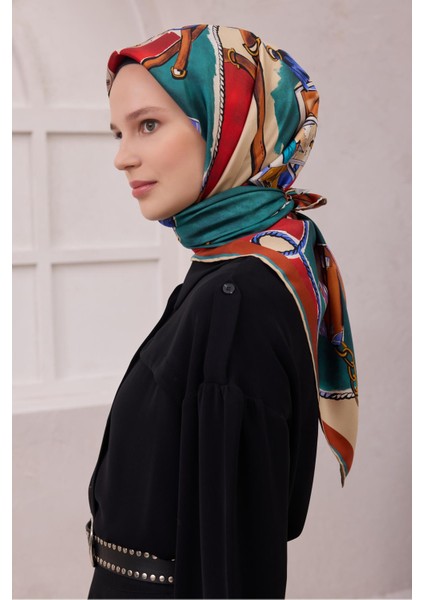 % 100 Twill Ipek Eşarp 4205D 80