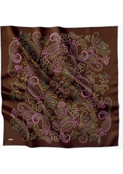 % 100 Twill Ipek Eşarp 4207D 39 modelleri