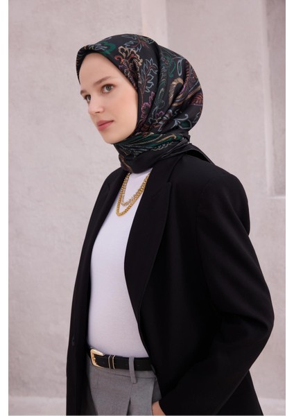 % 100 Twill Ipek Eşarp 4207D 34