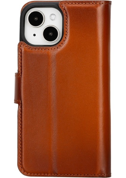 Apple iPhone 15 Plus Uyumlu Deri Cüzdanlı Kılıf Mwwn RST2EF Taba indirimleri