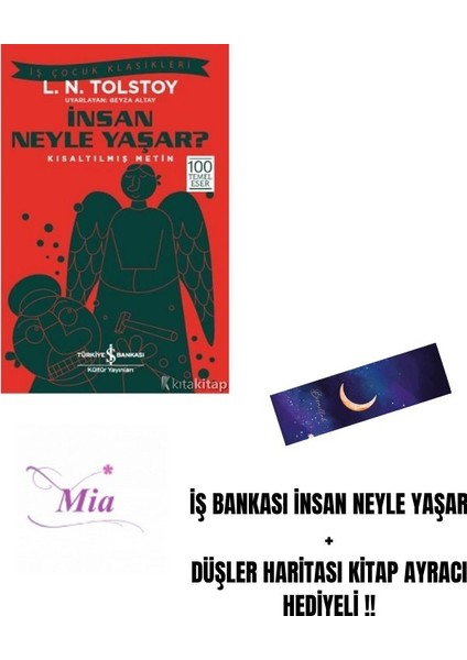 Iş Bankası Insan Neyle Yaşar + Düşler Haritası Kitap Ayracı Hediyeli !!