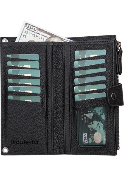 Lozan Strap 6.5 Inch Uyumlu Deri Kartlıklı Kılıf Erc1 Siyah modelleri