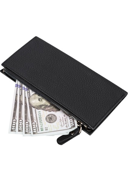 Lozan Strap 6.5 Inch Uyumlu Deri Kartlıklı Kılıf Erc1 Siyah indirimleri