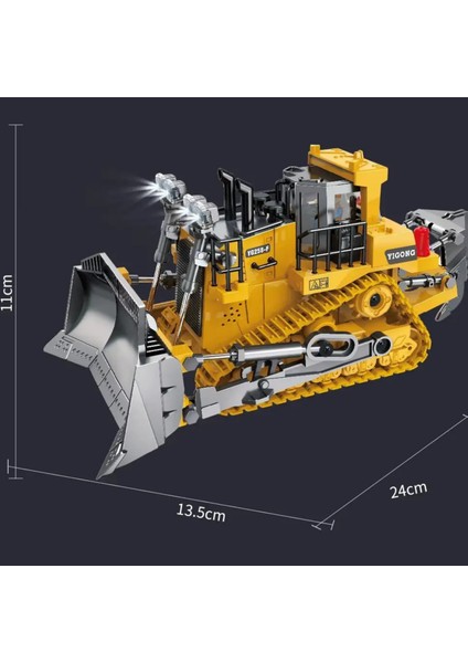 Kumandalı Inşaat Makineleri 3lü Set Kamyon,ekskavatör ve Bulldozer Şarjlı Işıklı Metal Kasa Tam Fonksiyonlu Iş Makineleri indirimleri
