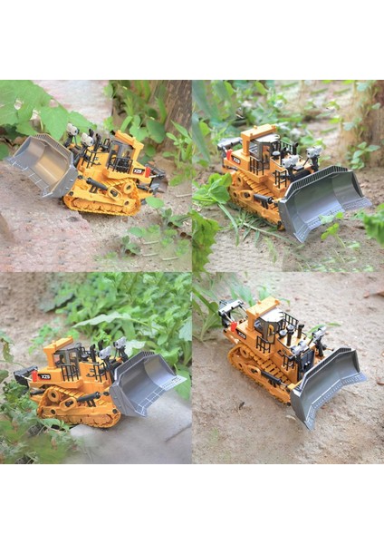 Kumandalı Inşaat Makineleri 3lü Set Kamyon,ekskavatör ve Bulldozer Şarjlı Işıklı Metal Kasa Tam Fonksiyonlu Iş Makineleri