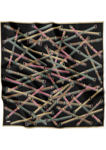 % 100 Twill Ipek Eşarp 4200D 01 modelleri