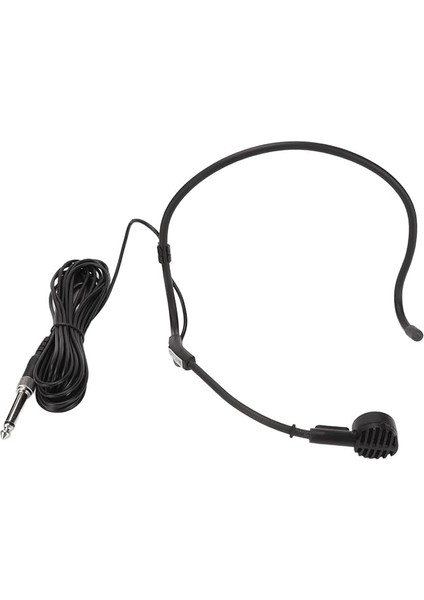 Kulak Kancalı Mikrofon, Taşınabilir Kablolu Kulaklık Mikrofonu 6,35 mm Arabirimli Ergonomik Dinamik Mikrofon, 5m/16,4ft Uzun Kablo, Tv Programı Sunucuları, Yayıncılar, Şarkıcılar Için