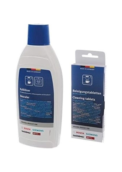 Kahve Espresso Makinesi Bakım Seti/temizleyici Tablet+Kireç Çöz.